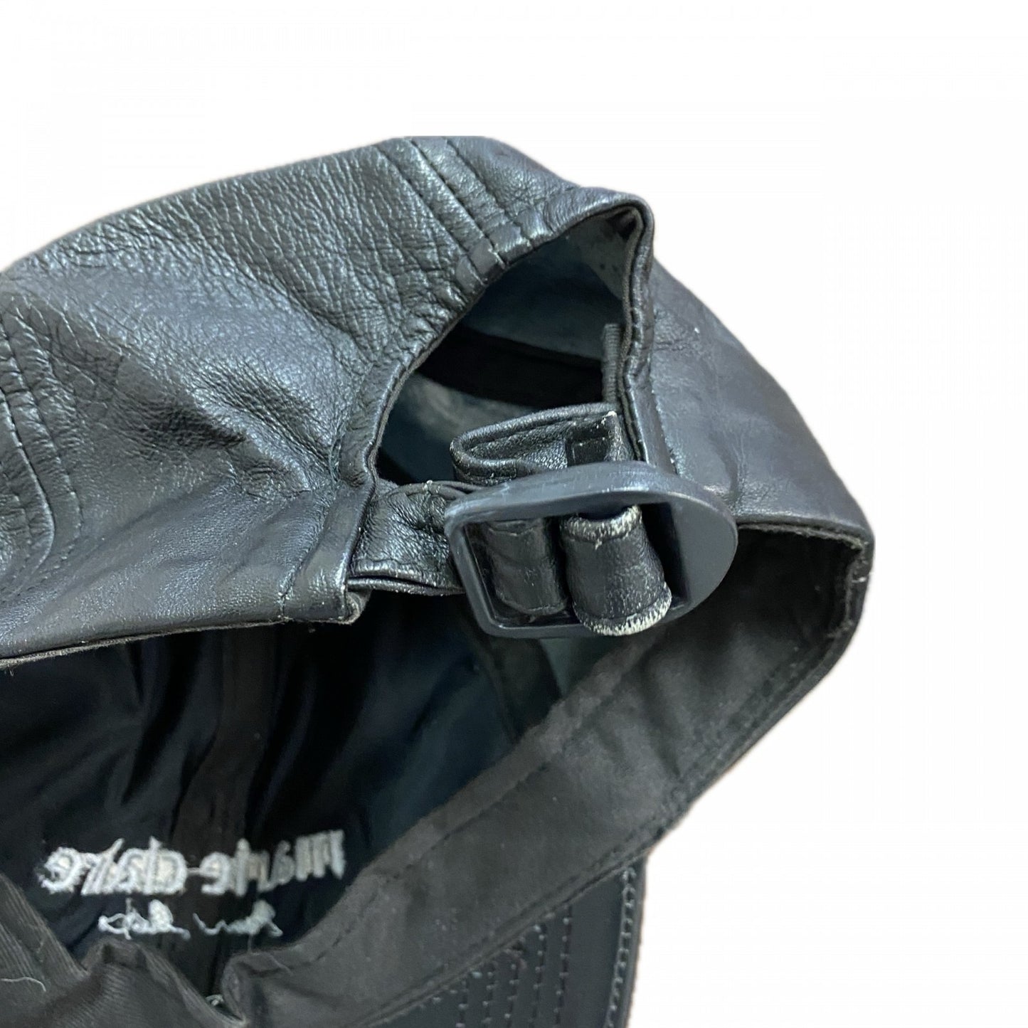 marie claire　マリクレール　6パネルキャップ　ベースボールレザーキャップ　黒　ブラック