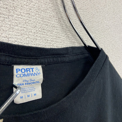 00s　PORT&COMPANY　ポートアンドカンパニー　半袖Tシャツ　ハヌカー　ヴィンテージ　黒　ブラック　Mサイズ
