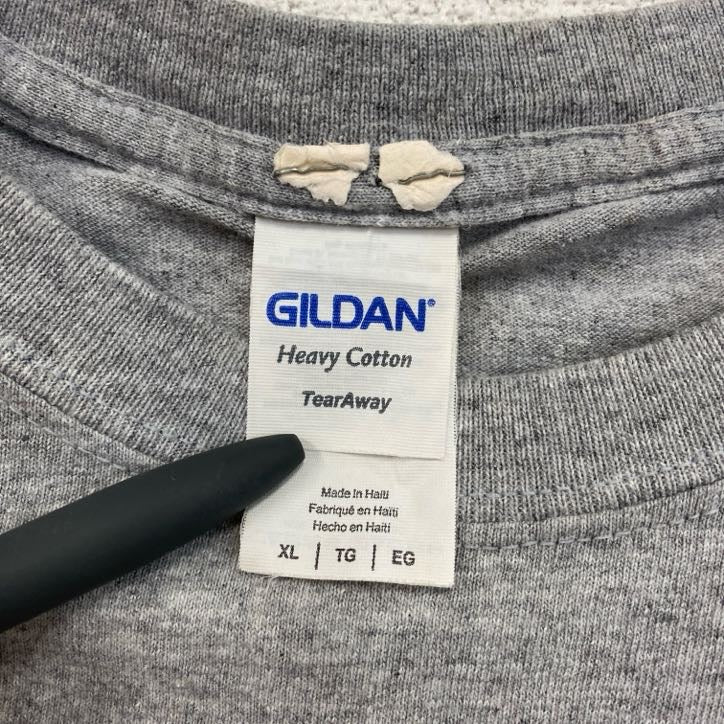 GILDAN　ギルダン　半袖両面プリントTシャツ　トランプ　スート　両面プリント　灰色　グレー　XLサイズ