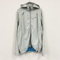 NIKE　ナイキ　ソフトシェルジャケット　ギミック　スウッシュ　ワンポイント　灰色　グレー　Lサイズ