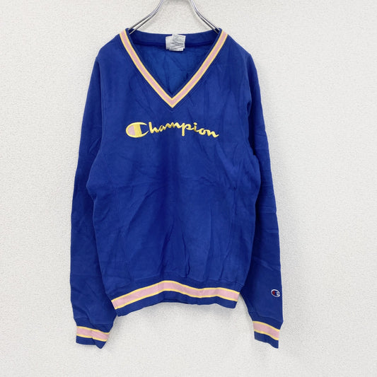 Champion　チャンピオン　HERITAGE　スウェット/トレーナー　Vネック　青　ブルー　XSサイズ