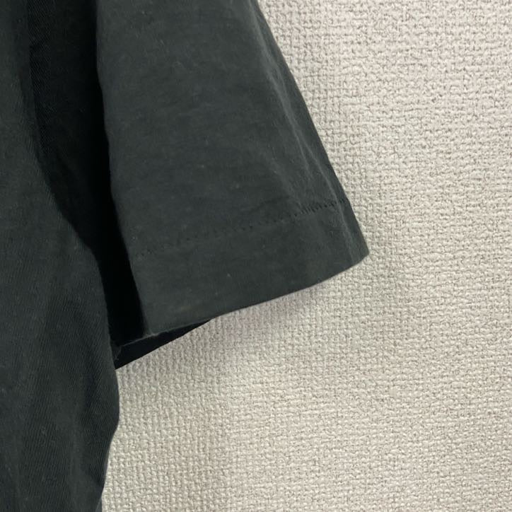 ～90s　半袖プリントTシャツ　ヤシの木　ヴィンテージ　シングルステッチ　バックジップデザイン　黒　ブラック