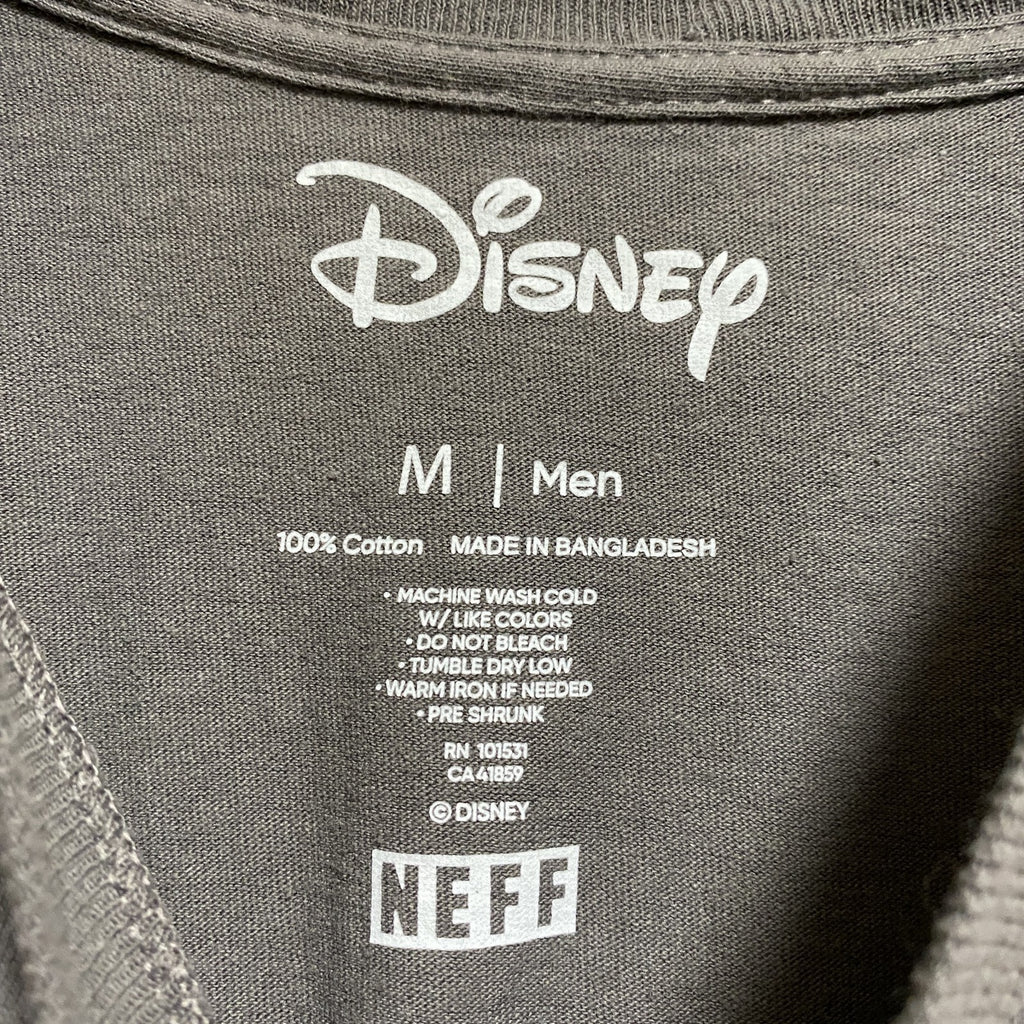 古着 used　Disney　ディズニー　NEFF　ネフ　半袖プリントＴシャツ　グレー　Mickey　ミッキー　メンズ　レディース