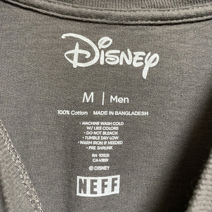 古着 used　Disney　ディズニー　NEFF　ネフ　半袖プリントＴシャツ　グレー　Mickey　ミッキー　メンズ　レディース