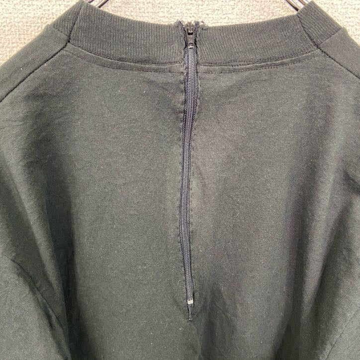 ～90s　半袖プリントTシャツ　ヤシの木　ヴィンテージ　シングルステッチ　バックジップデザイン　黒　ブラック