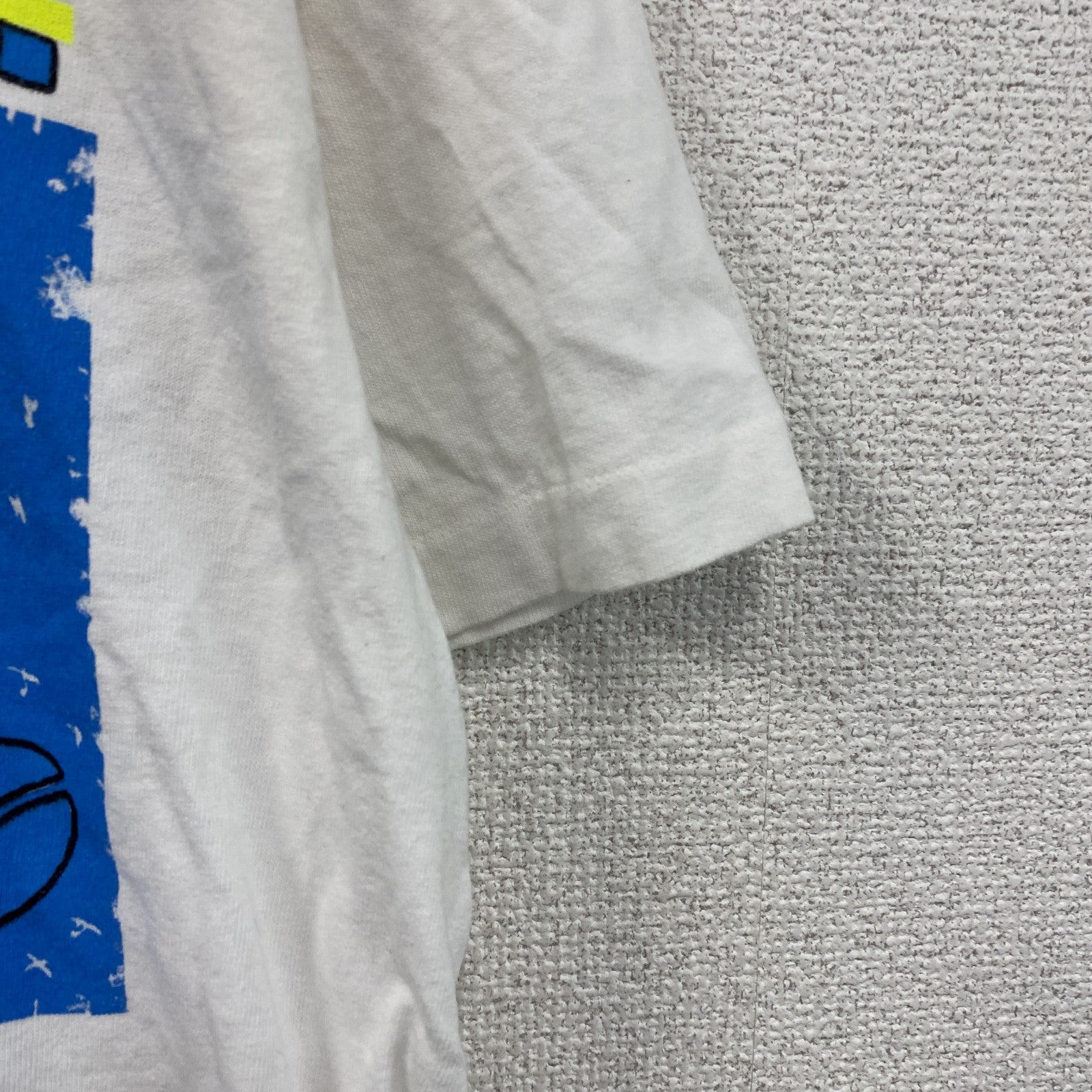 90s　FRUIT OF THE LOOM　フルーツオブザルーム　半袖Tシャツ　シングルステッチ　白　ホワイト　Mサイズ