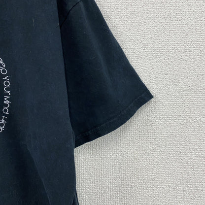 GILDAN　ギルダン　HIGH MINDS UK　半袖プリントTシャツ　紺　ネイビー　Lサイズ