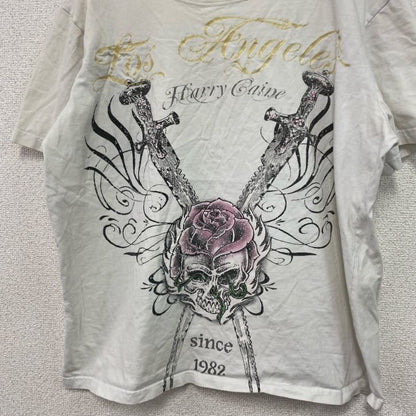 Street Division　半袖Tシャツ　ギャルT　スカル　骸骨　白　ホワイト　XLサイズ