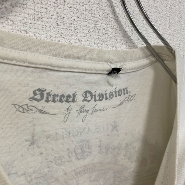 Street Division　半袖Tシャツ　ギャルT　スカル　骸骨　白　ホワイト　XLサイズ