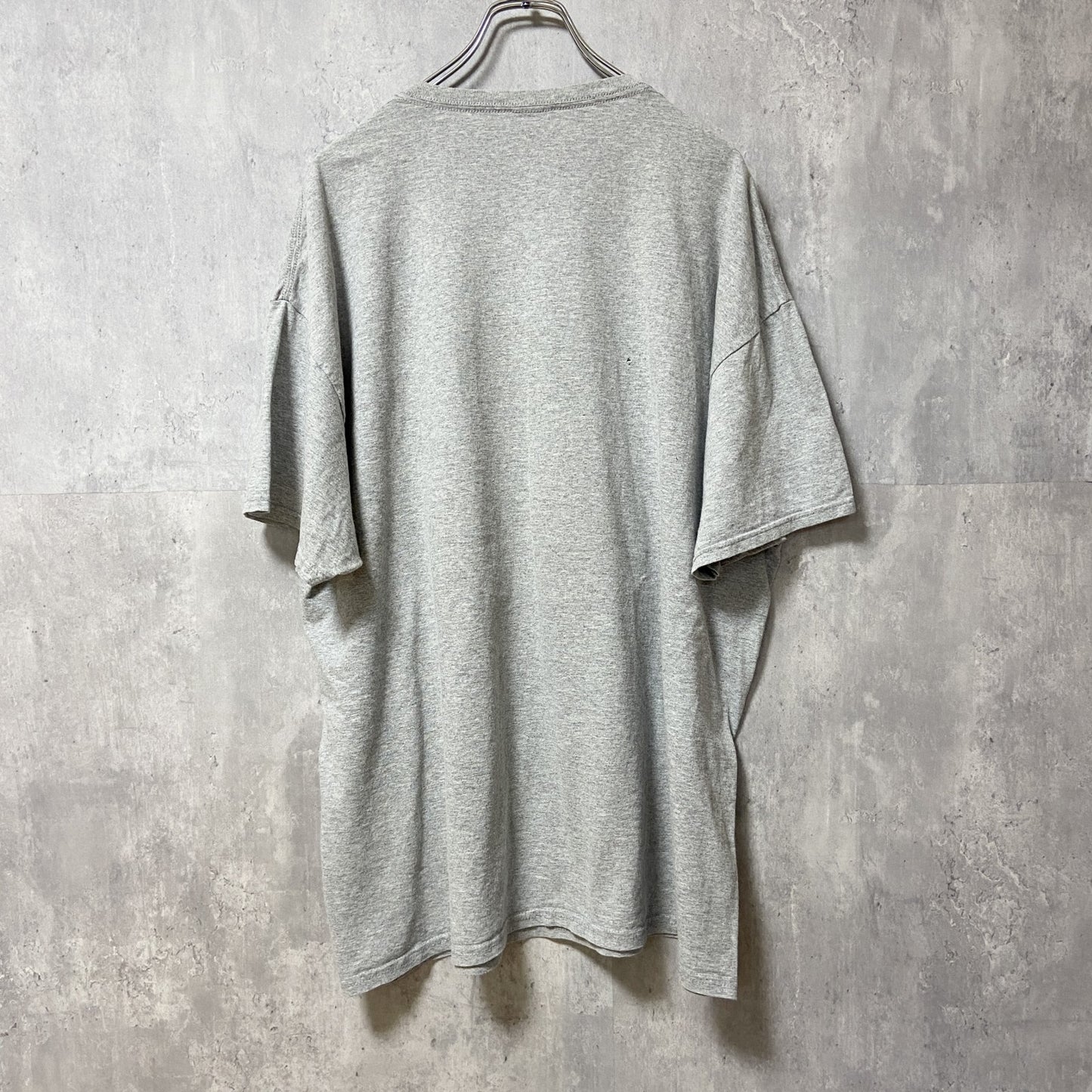 古着 used　Disney　ディズニー　ミッキー　Mickey Mouse　半袖プリントTシャツ　グレー　オーバーサイズ