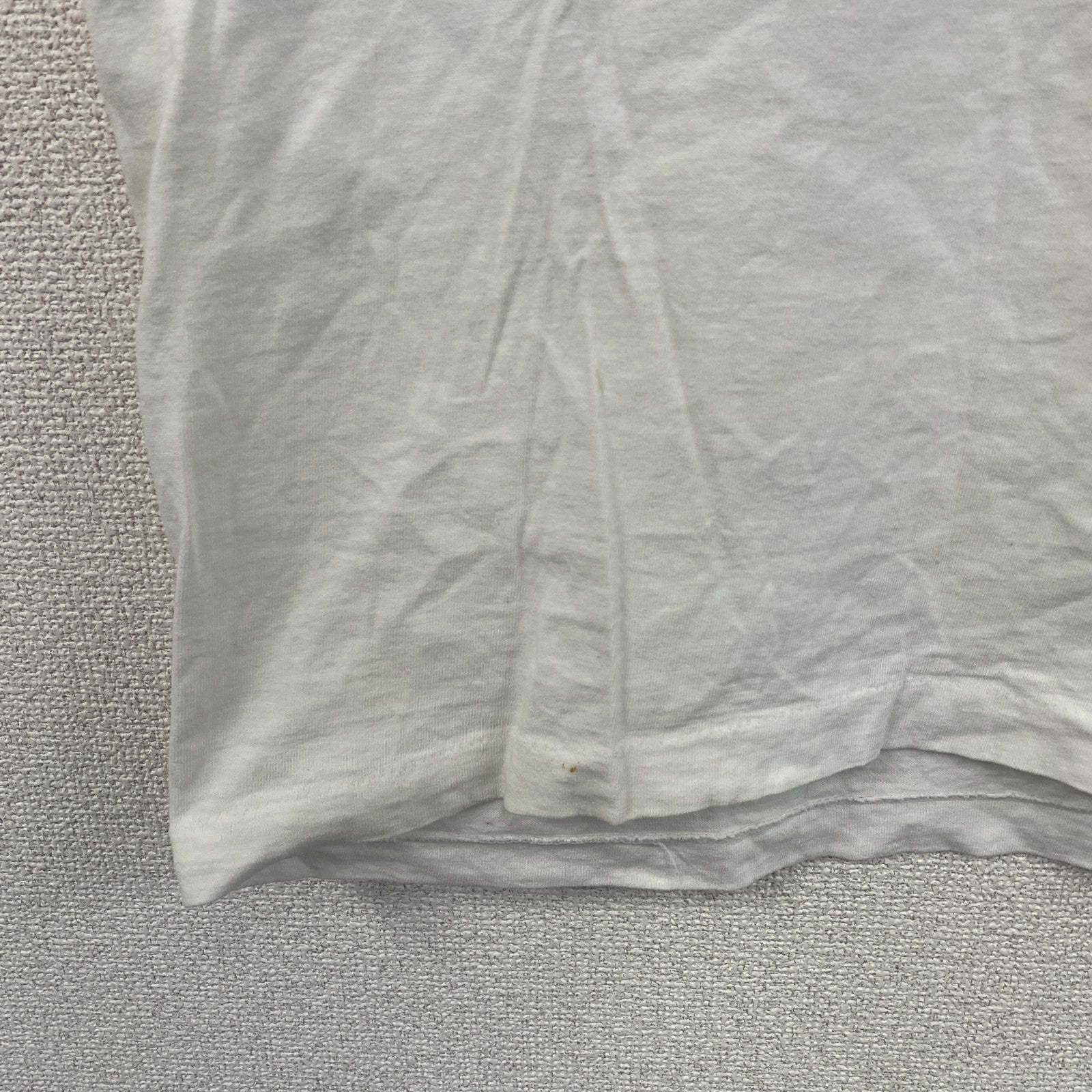 90s　FRUIT OF THE LOOM　フルーツオブザルーム　半袖Tシャツ　シングルステッチ　白　ホワイト　Mサイズ