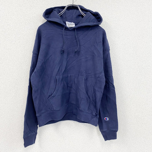 Champion　チャンピオン　リバースウィーブ　スウェットパーカー/フーディー　目無し　紺　ネイビー　Mサイズ