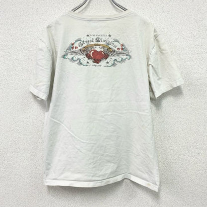 Street Division　半袖Tシャツ　ギャルT　スカル　骸骨　白　ホワイト　XLサイズ