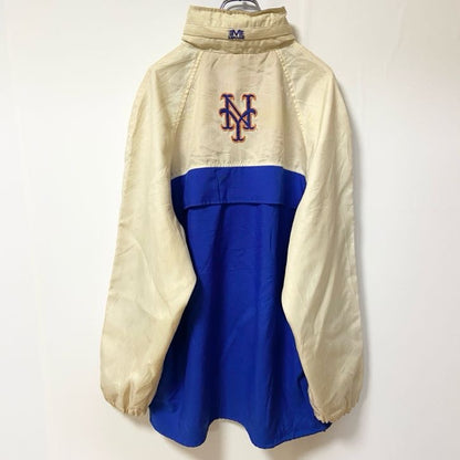 古着 used　MIRAGE ミラージュ　MLB　メジャーリーグ　長袖ナイロンジャケット　ニューヨークメッツ　Lサイズ