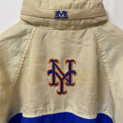 古着 used　MIRAGE ミラージュ　MLB　メジャーリーグ　長袖ナイロンジャケット　ニューヨークメッツ　Lサイズ