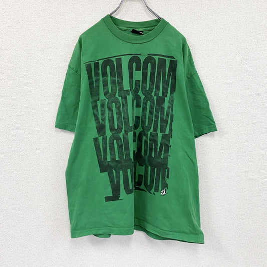Volcom　ボルコム　半袖プリントTシャツ　緑　グリーン　XLサイズ
