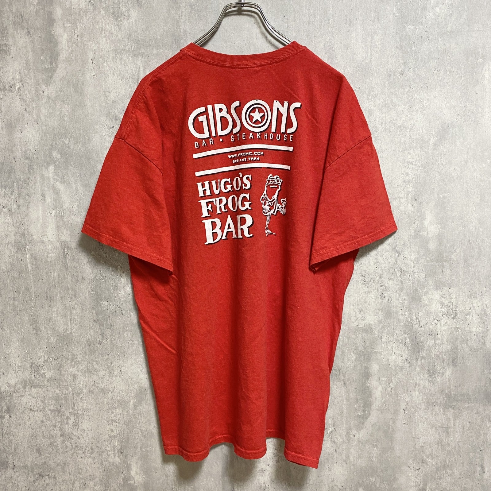 古着 used　GILDAN　ギルダン　半袖プリントTシャツ　シカゴブルズ　NBA　バスケットボール　赤　レッド　XLサイズ