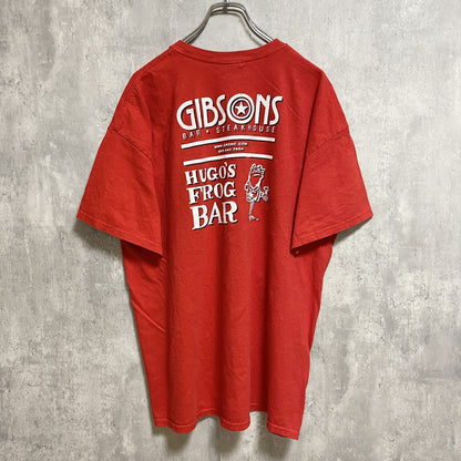 古着 used　GILDAN　ギルダン　半袖プリントTシャツ　シカゴブルズ　NBA　バスケットボール　赤　レッド　XLサイズ