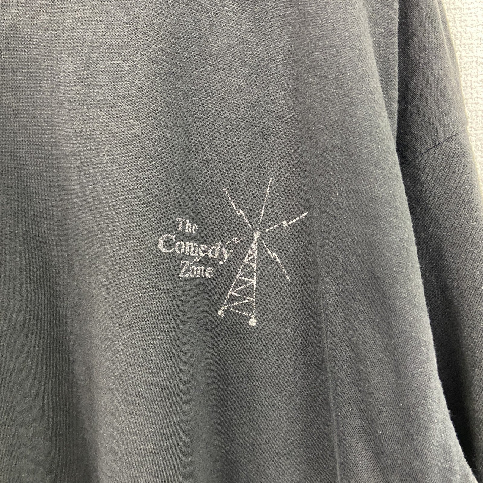 90s　半袖プリントTシャツ　シングルステッチ　ヴィンテージ　黒　ブラック　XLサイズ