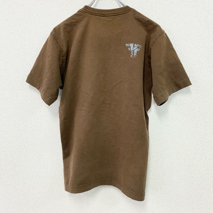 FALLEN　半袖Tシャツ　スカル　骸骨　茶色　ブラウン　Mサイズ