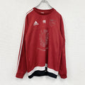 adidas　アディダス　長袖Tシャツ/ロンT　パフォーマンスロゴ　赤　レッド　Ｍサイズ