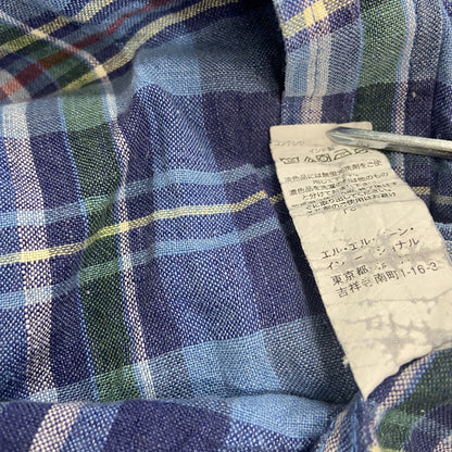 L.L.Bean　エルエルビーン　長袖シャツ　フラップポケット　チェック柄　マルチカラー　Mサイズ