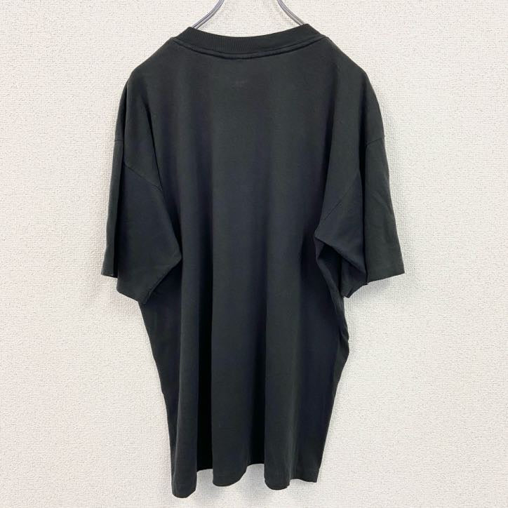 90s　半袖プリントTシャツ　シングルステッチ　ヴィンテージ　黒　ブラック　XLサイズ