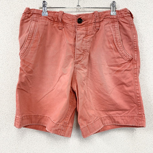 Abercrombie＆Fitch　アバクロンビー＆フィッチ　ハーフパンツ/ショートパンツ　ボタンフライ　赤　レッド　31サイズ