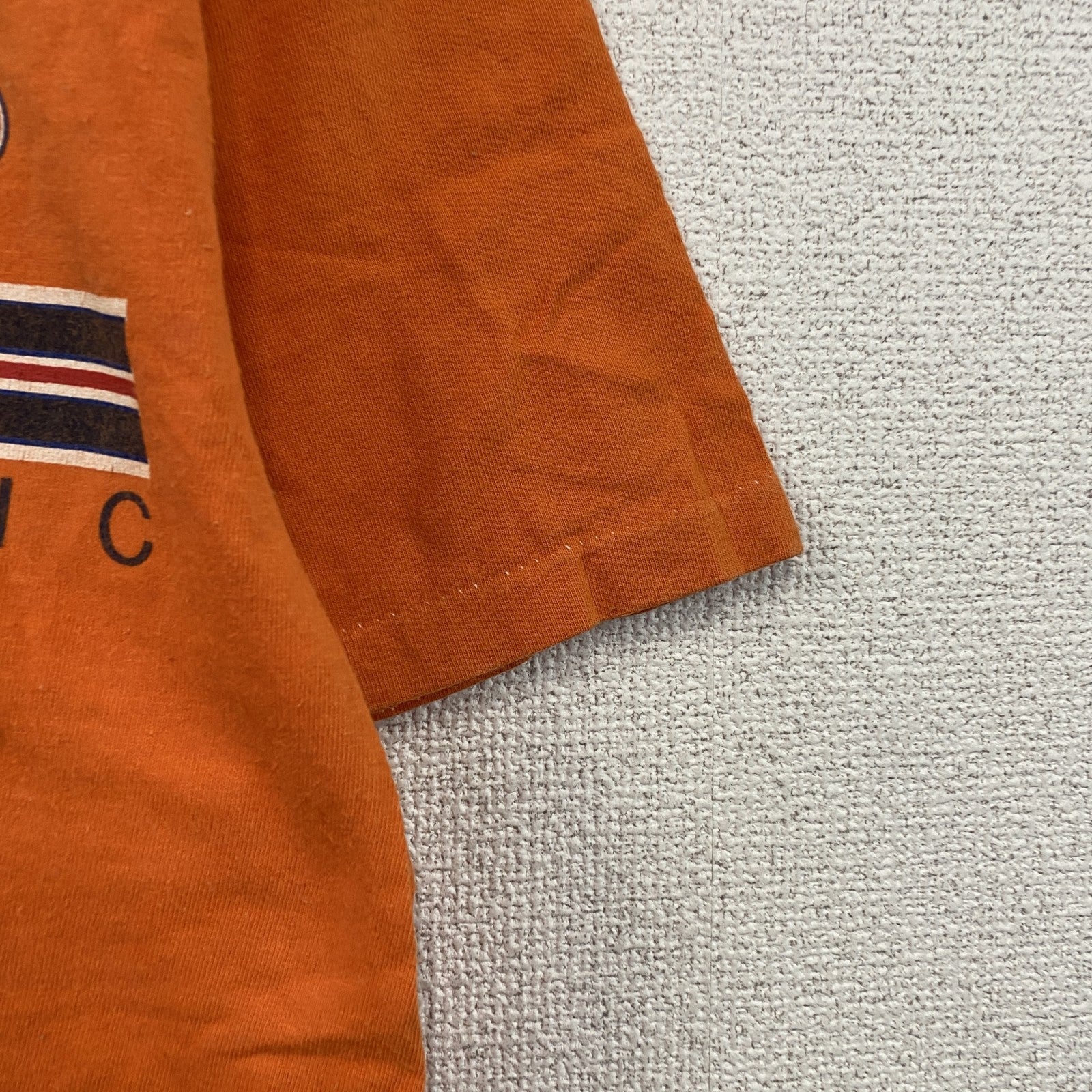 ～90s　HEAVYWEIGHTS　半袖Tシャツ　英字プリント　シングルステッチ　USA　カリフォルニア　ヴィンテージ　オレンジ　Mサイズ