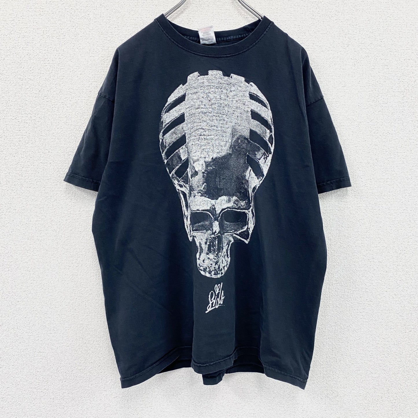 FRUIT OF THE LOOM　フルーツオブザルーム　半袖プリントTシャツ　紺　ネイビー　XLサイズ