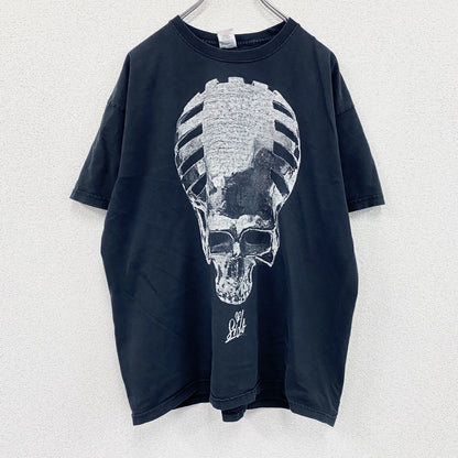 FRUIT OF THE LOOM　フルーツオブザルーム　半袖プリントTシャツ　紺　ネイビー　XLサイズ