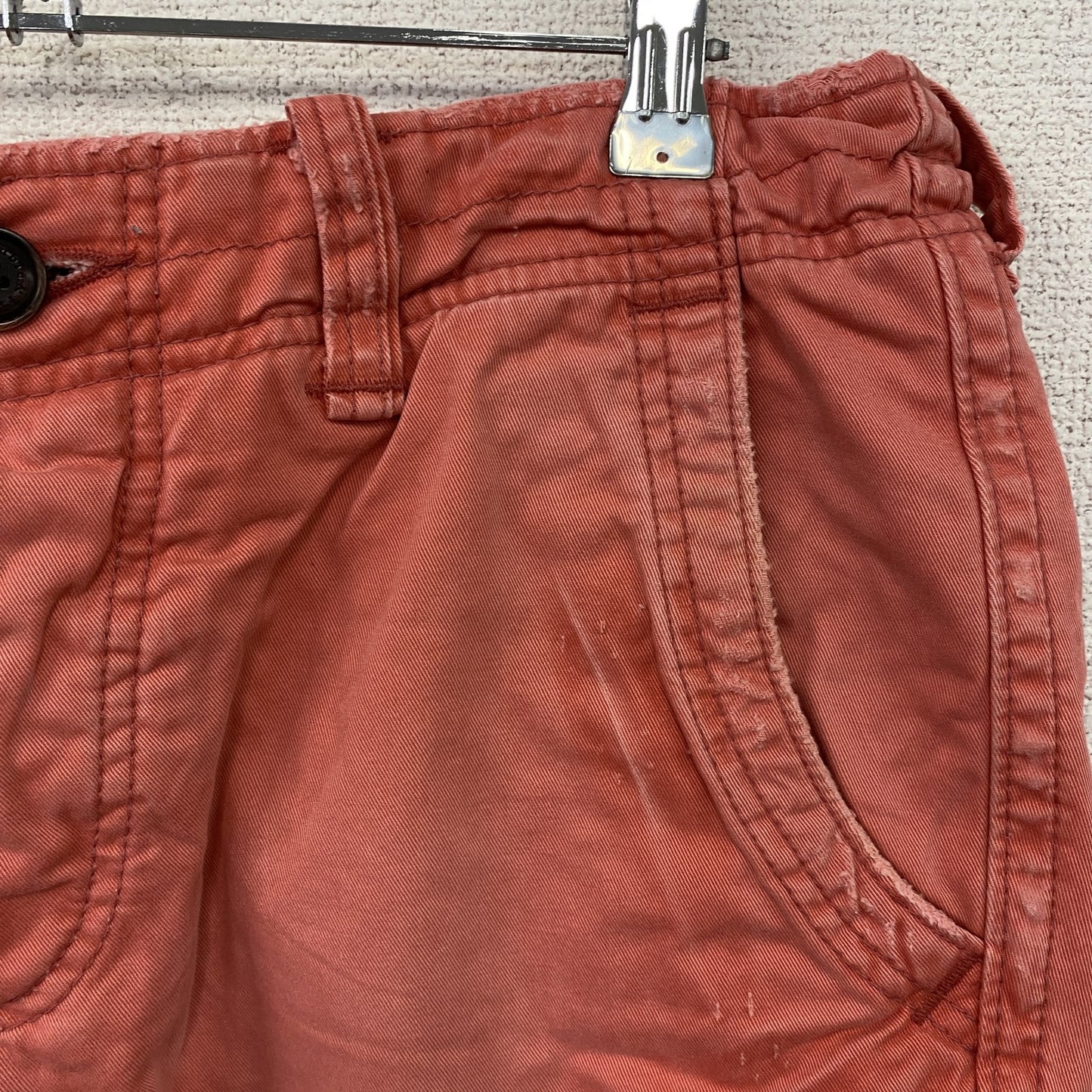 Abercrombie＆Fitch　アバクロンビー＆フィッチ　ハーフパンツ/ショートパンツ　ボタンフライ　赤　レッド　31サイズ