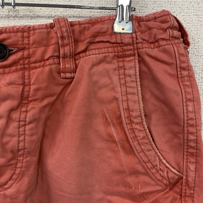 Abercrombie＆Fitch　アバクロンビー＆フィッチ　ハーフパンツ/ショートパンツ　ボタンフライ　赤　レッド　31サイズ