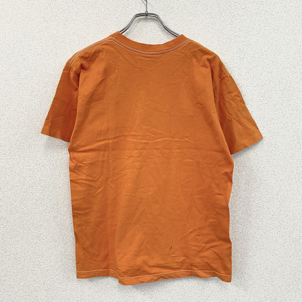 ～90s　HEAVYWEIGHTS　半袖Tシャツ　英字プリント　シングルステッチ　USA　カリフォルニア　ヴィンテージ　オレンジ　Mサイズ