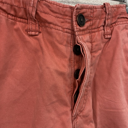 Abercrombie＆Fitch　アバクロンビー＆フィッチ　ハーフパンツ/ショートパンツ　ボタンフライ　赤　レッド　31サイズ