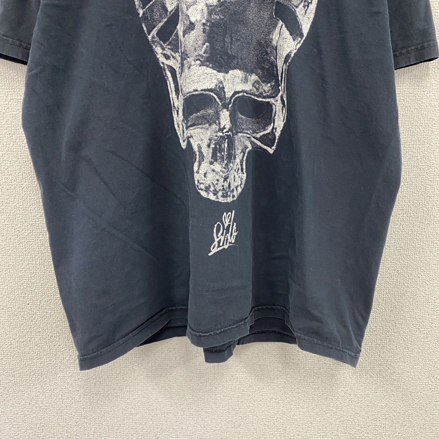 FRUIT OF THE LOOM　フルーツオブザルーム　半袖プリントTシャツ　紺　ネイビー　XLサイズ