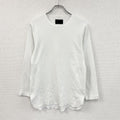NUMBER (N)INE　ナンバーナイン　長袖Tシャツ/ロンT　ワッフル　白　ホワイト　Mサイズ