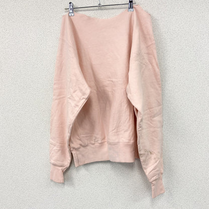 Champion　チャンピオン　リバースウィーブ　スウェット/トレーナー　リメイク加工　刺繍ロゴ　ワンポイント　ピンク