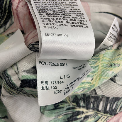 Levi’s　リーバイス　半袖シャツ　フラミンゴ　総柄　白　ホワイト　Lサイズ