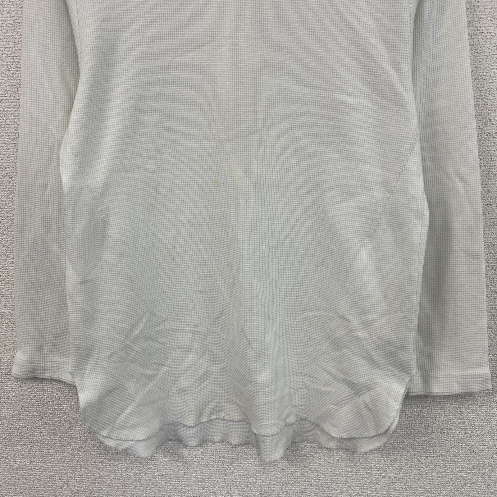 NUMBER (N)INE　ナンバーナイン　長袖Tシャツ/ロンT　ワッフル　白　ホワイト　Mサイズ