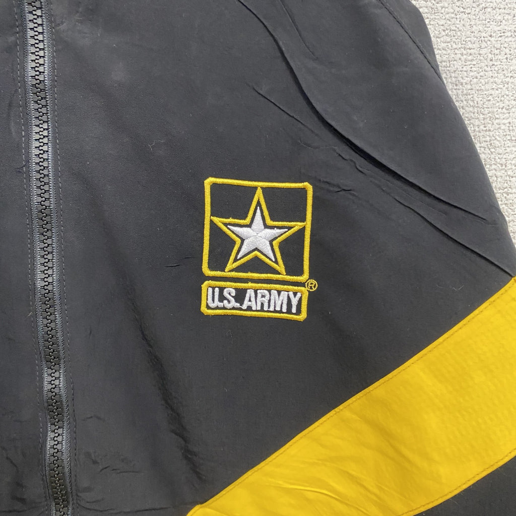 U.S.ARMY　IPFU　トレーニングジャケット　ナイロンジャケット　ミリタリー　米軍　黒　ブラック　Mサイズ