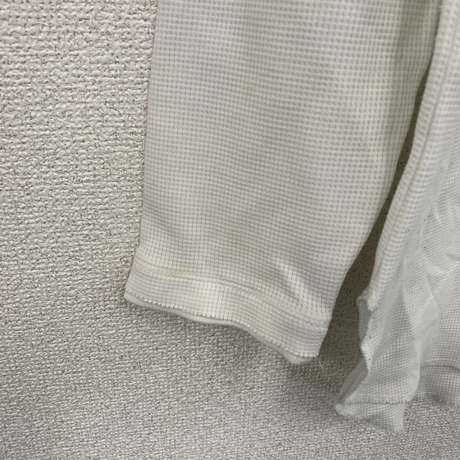 NUMBER (N)INE　ナンバーナイン　長袖Tシャツ/ロンT　ワッフル　白　ホワイト　Mサイズ