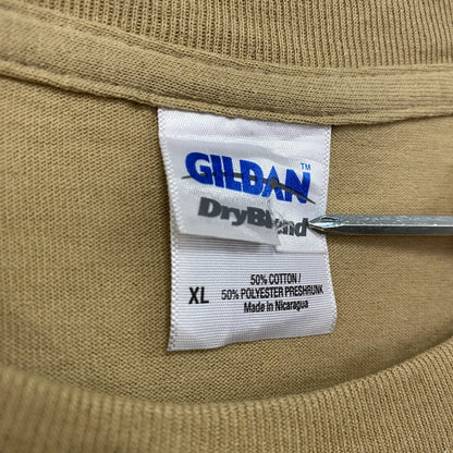 GILDAN　ギルダン　CINCINNATI MUSIC　シンシナティ　半袖プリントTシャツ　ベージュ　XLサイズ