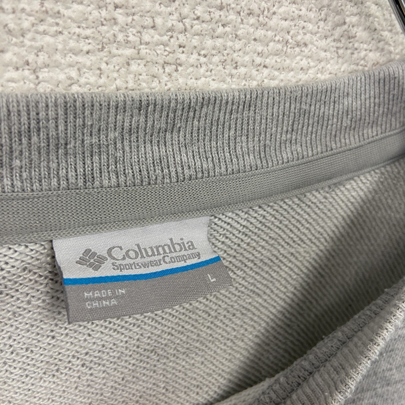 Columbia　コロンビア　スウェット/トレーナー　ワンポイント　灰色　霜降りグレー　Lサイズ