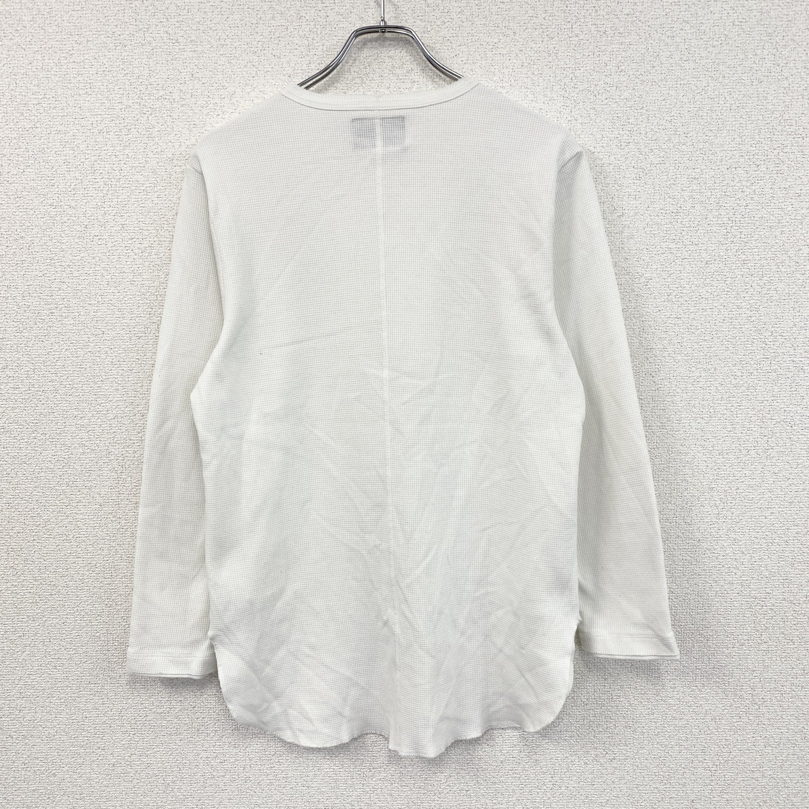 NUMBER (N)INE　ナンバーナイン　長袖Tシャツ/ロンT　ワッフル　白　ホワイト　Mサイズ