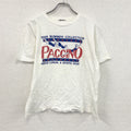 80s　PACCINO　パッチーノ　半袖プリントTシャツ　シングルステッチ　ヴィンテージ　白　ホワイト　