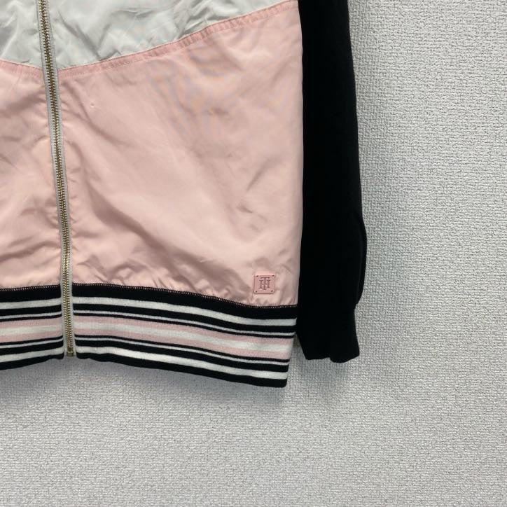 Tommy Hilfiger　トミーヒルフィガー　フルジップナイロンジャケット　黒　ブラック　Lサイズ