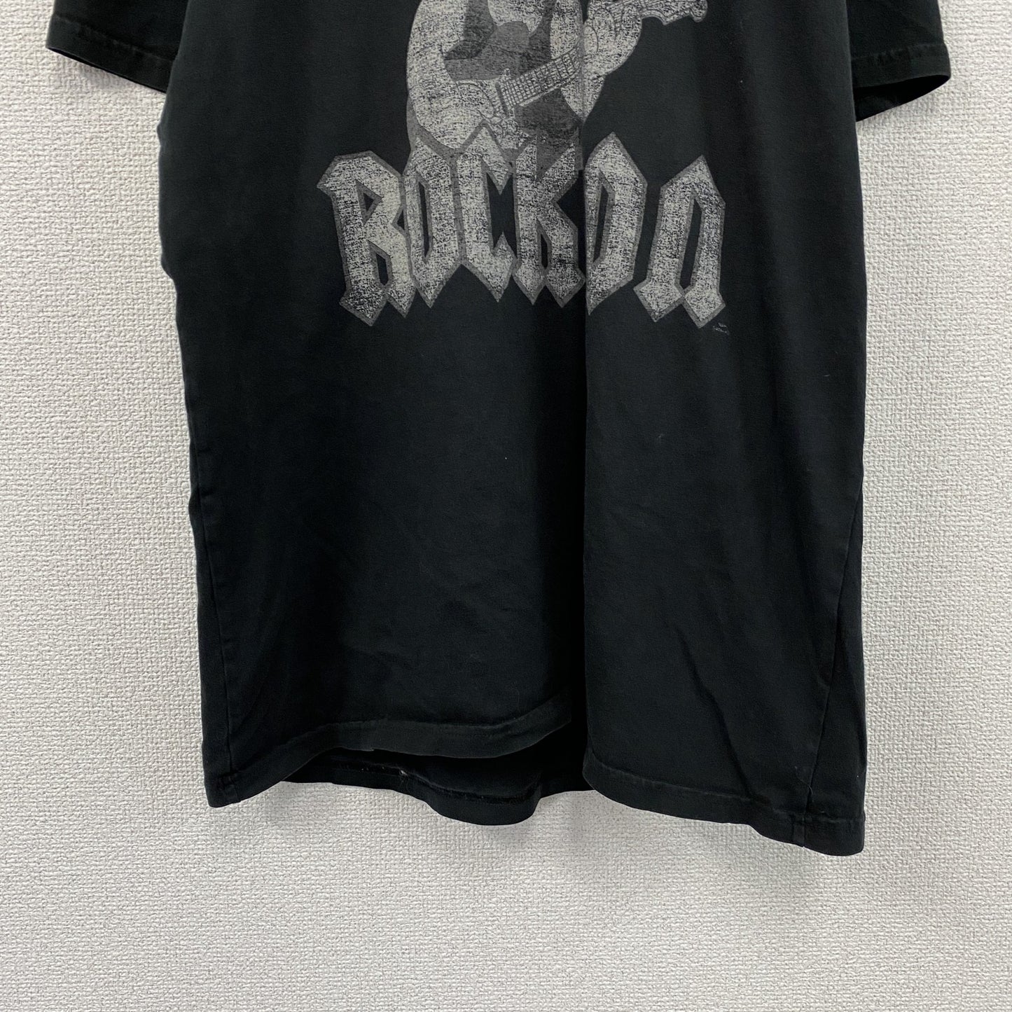The SIMPSONS　ザシンプソンズ　AC/DC　半袖プリントTシャツ　キャラクターT　黒　ブラック　Lサイズ