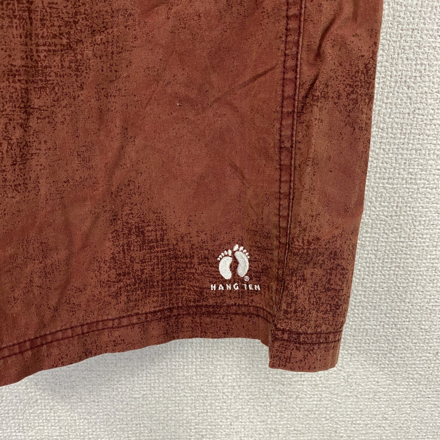 HANG TEN　ハンテン　ハーフパンツ/ボードショートパンツ　赤　レッド　3Lサイズ　古着