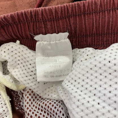 HANG TEN　ハンテン　ハーフパンツ/ボードショートパンツ　赤　レッド　3Lサイズ　古着
